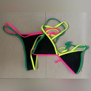 Colourful triangle bikini NEW